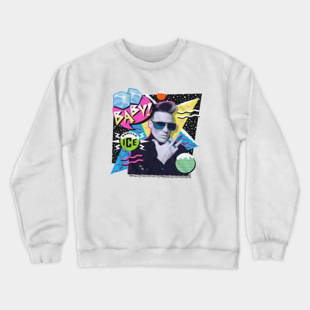 Ice Ice Baby Retro Vanilla Ice Crewneck Sweatshirt by fancyjan